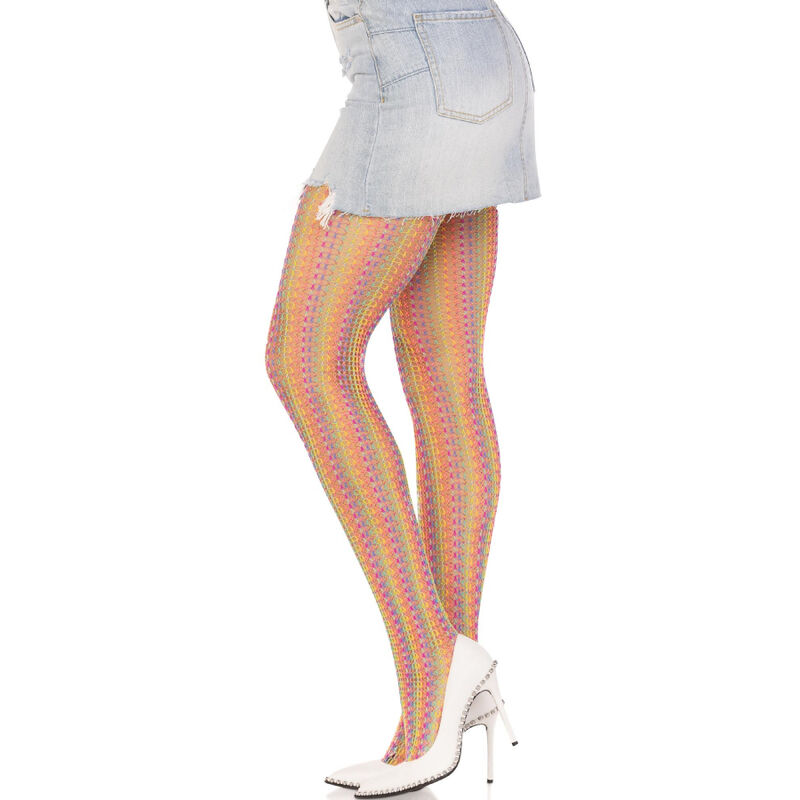 LEG AVENUE - MEDIAS DE CROCHET MULTICOLOR - Imagen 2