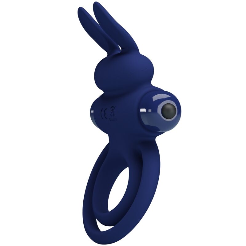 PRETTY LOVE - DAREY DOBLE ANILLO VIBRADOR RABBIT AZUL - Imagen 8