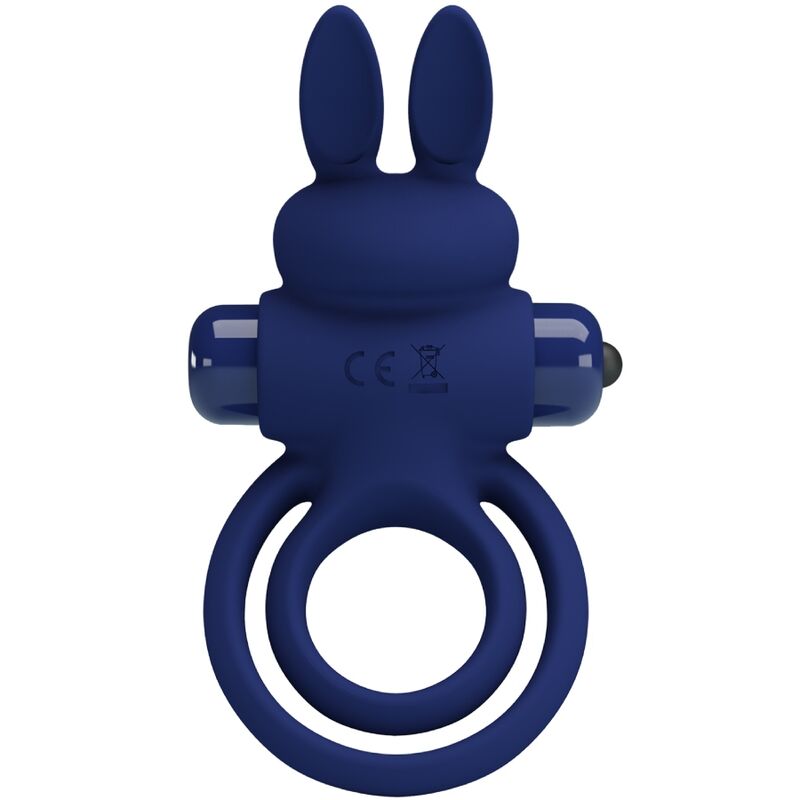 PRETTY LOVE - DAREY DOBLE ANILLO VIBRADOR RABBIT AZUL - Imagen 6