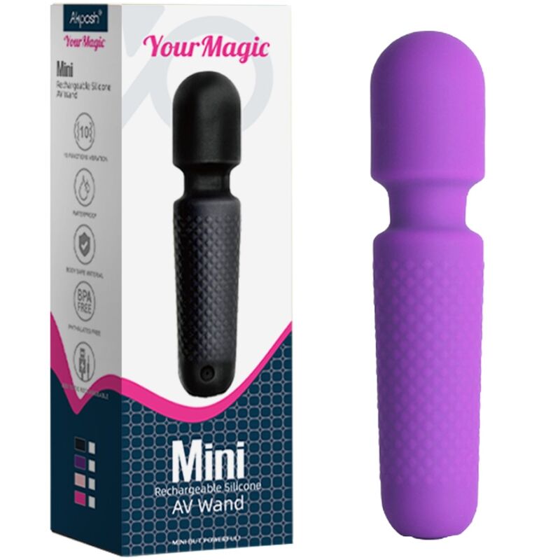 ARMONY - YOUR MAGIC MASAJEADOR & VIBRADOR RECARGABLE 10 VIBRACIONES SILICONA MORADO - Imagen 3