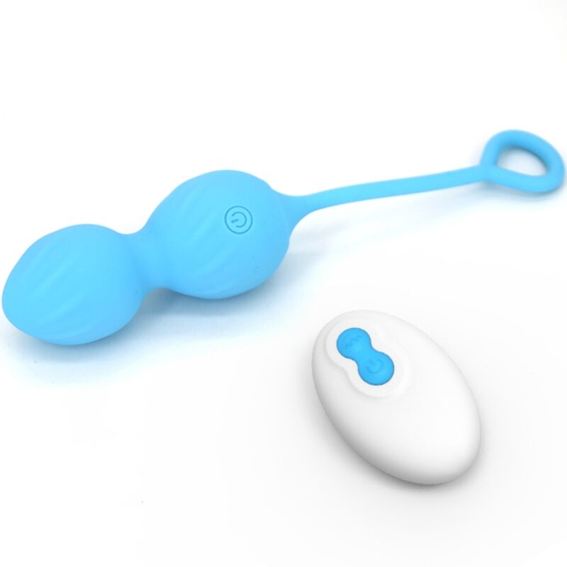 ARMONY - BLOSSOMS PESAS VAGINALES VIBRADOR CONTROL REMOTO 10 VIBRACIONES AZUL - Imagen 3