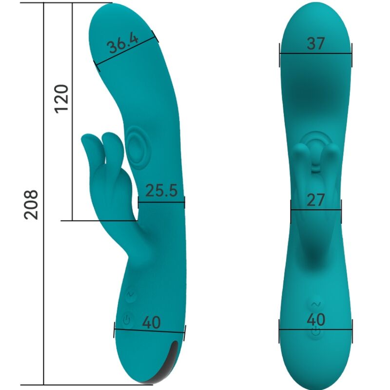 ARMONY - DANCING BUNNY VIBRADOR RABBIT 10 VELOCIDADES VERDE - Imagen 4