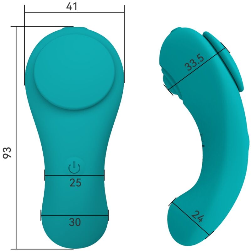 ARMONY - PLEASURE PANTY VIBRADOR CONTROL REMOTO 3 VELOCIDADES VERDE - Imagen 7