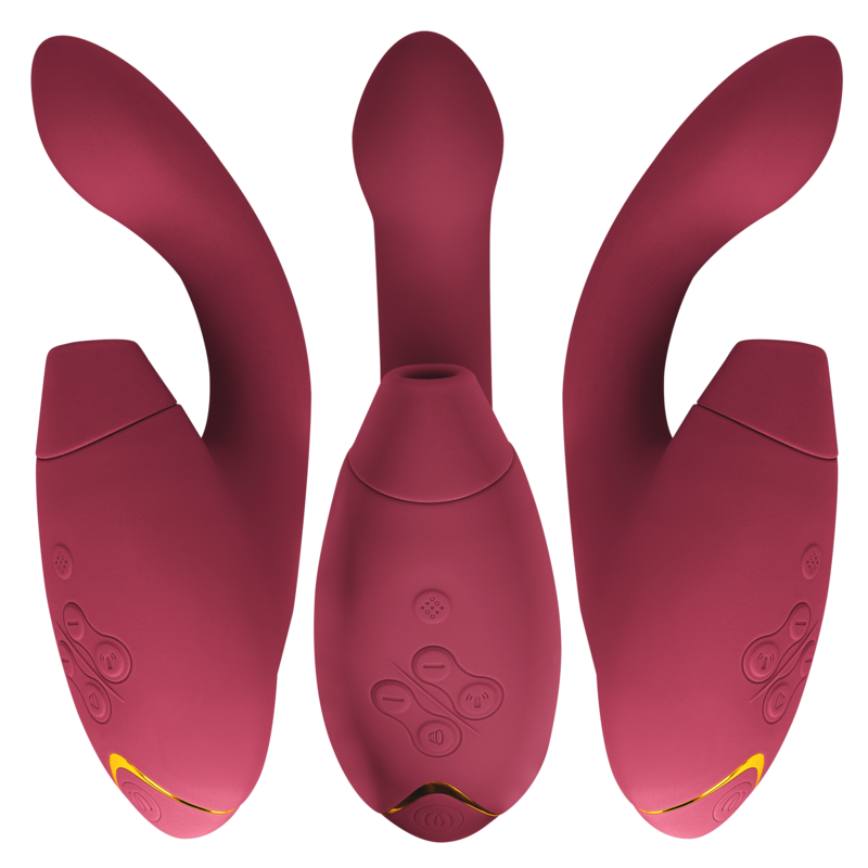 WOMANIZER - DUO 2 ESTIMULADOR BURDEOS - Imagen 2