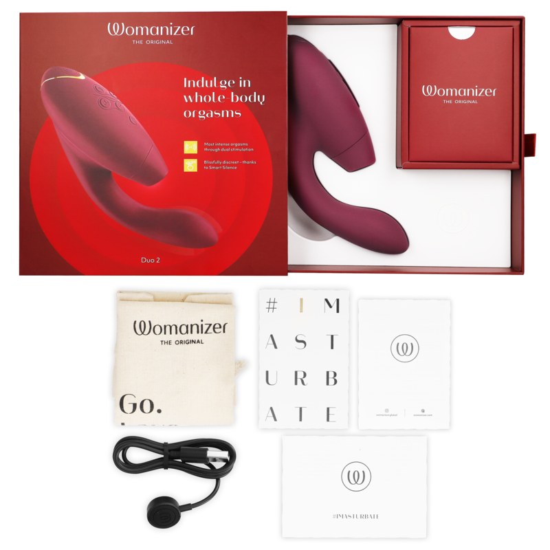 WOMANIZER - DUO 2 ESTIMULADOR BURDEOS - Imagen 6