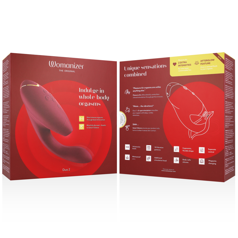 WOMANIZER - DUO 2 ESTIMULADOR BURDEOS - Imagen 7