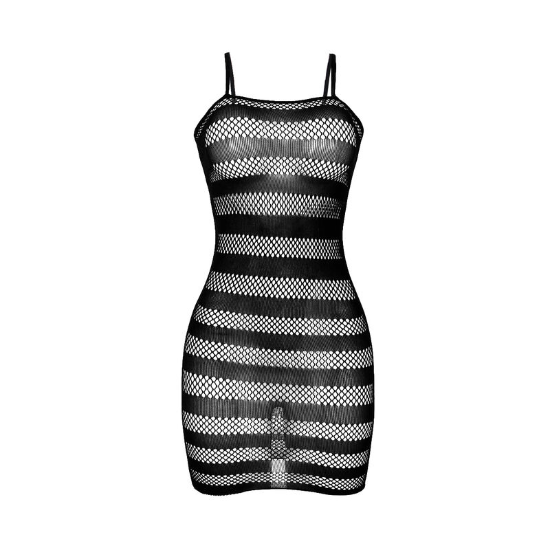 SUBBLIME - 951733 VESTIDO DE REJILLA CON FRANJAS NEGRO TALLA ÚNICA - Imagen 5