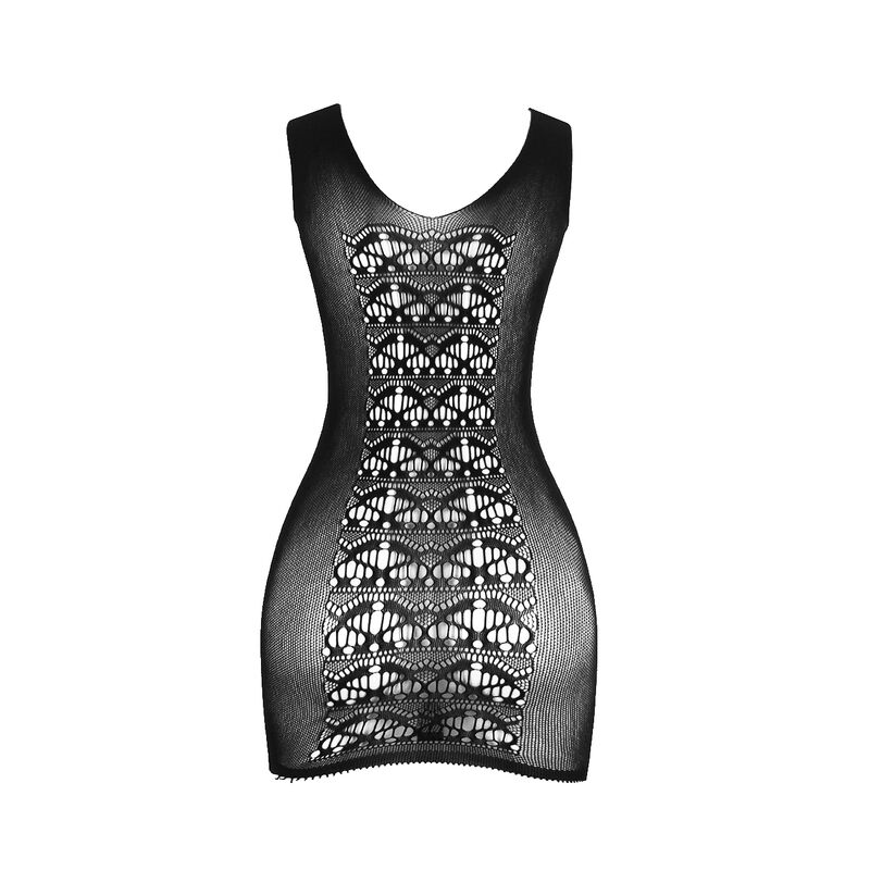 SUBBLIME - 952167 VESTIDO DE REJILLA CORTO ELÁSTICO NEGRO TALLA ÚNICA - Imagen 7