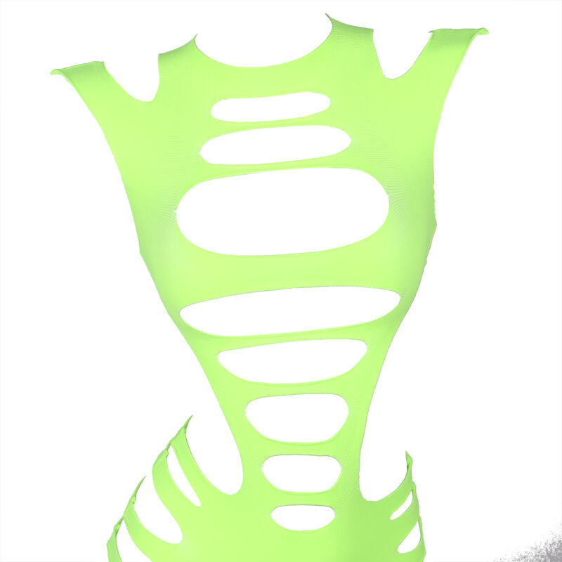 SUBBLIME - 952280 VESTIDO DE REJILLA ELÁSTICO MANGA LARGA VERDE TALLA ÚNICA - Imagen 10