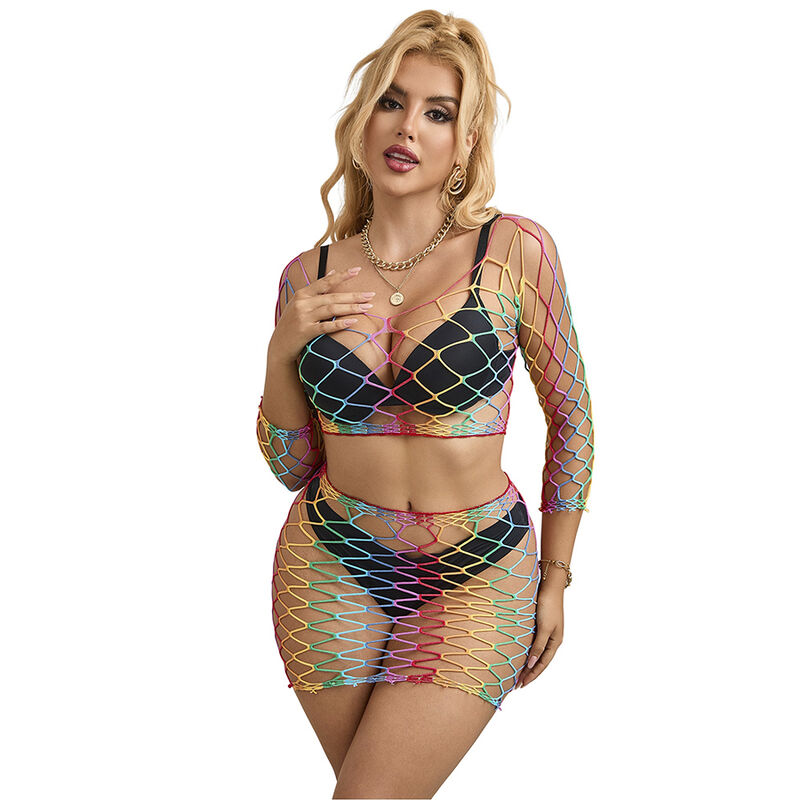 SUBBLIME - 952440 SET DE REJILLA 2 PIEZAS MANGA LARGA ARCOIRIS TALLA ÚNICA - Imagen 5
