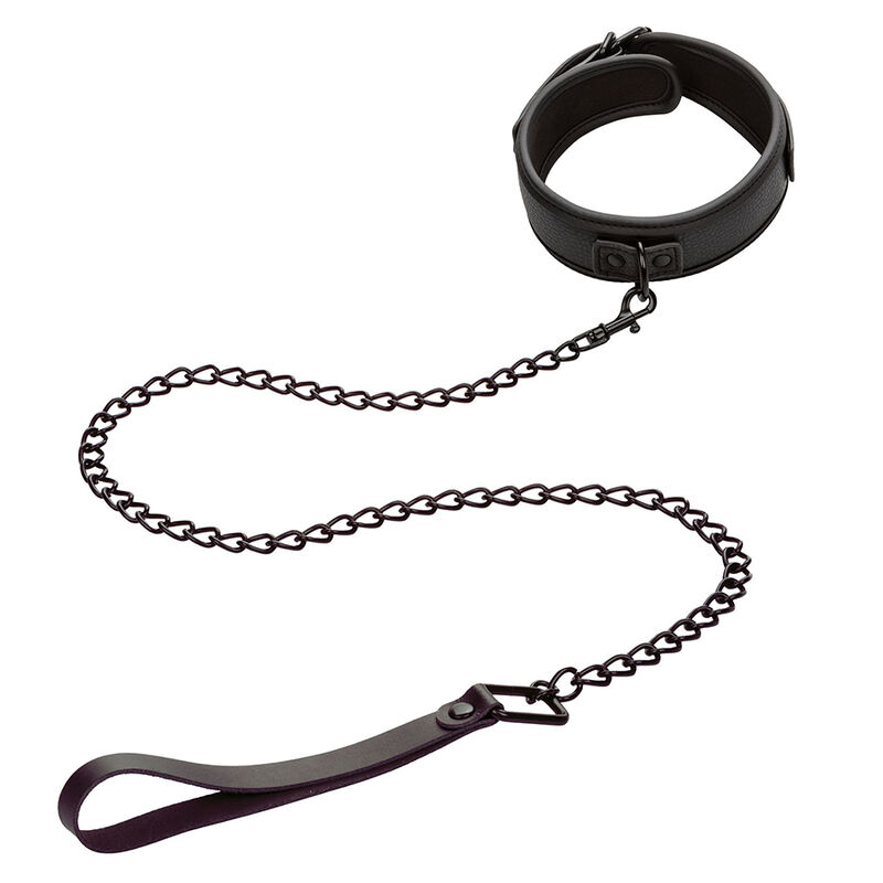 CALEXOTICS - NOCTURNAL COLLAR Y CORREA CUERO AJUSTABLE NEGRO - Imagen 6