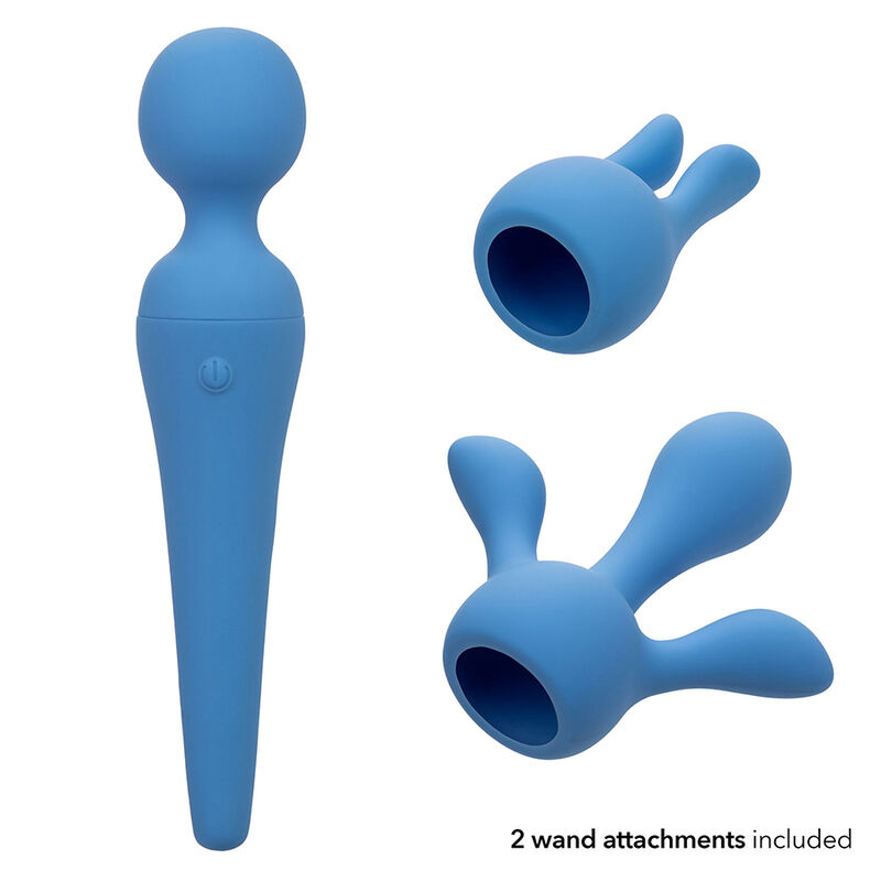 CALEXOTICS - COUTURE KIT VIBRADOR WAND 10 VIBRACIONES AZUL - Imagen 7