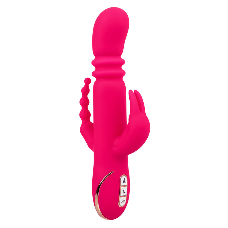 CALEXOTICS - JACK FANTASY TRIPLE VIBRADOR CALENTABLE RABBIT ROSA - Imagen 9