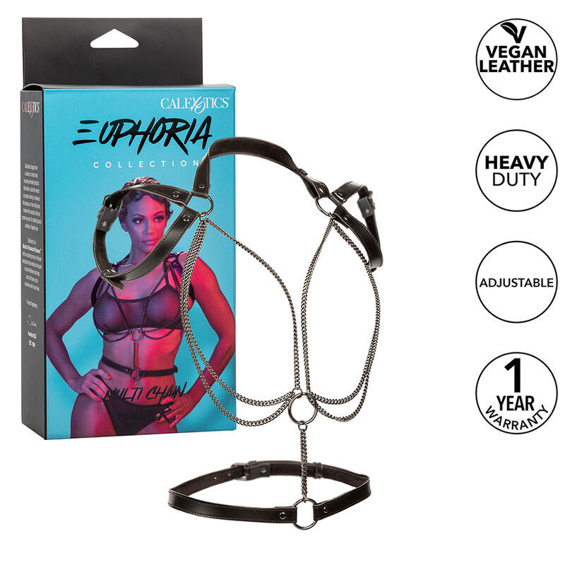 CALEXOTICS - EUPHORIA ARNÉS ESTILO CABESTRO CON MÚLTIPLES CADENAS PREMIUM - Imagen 2