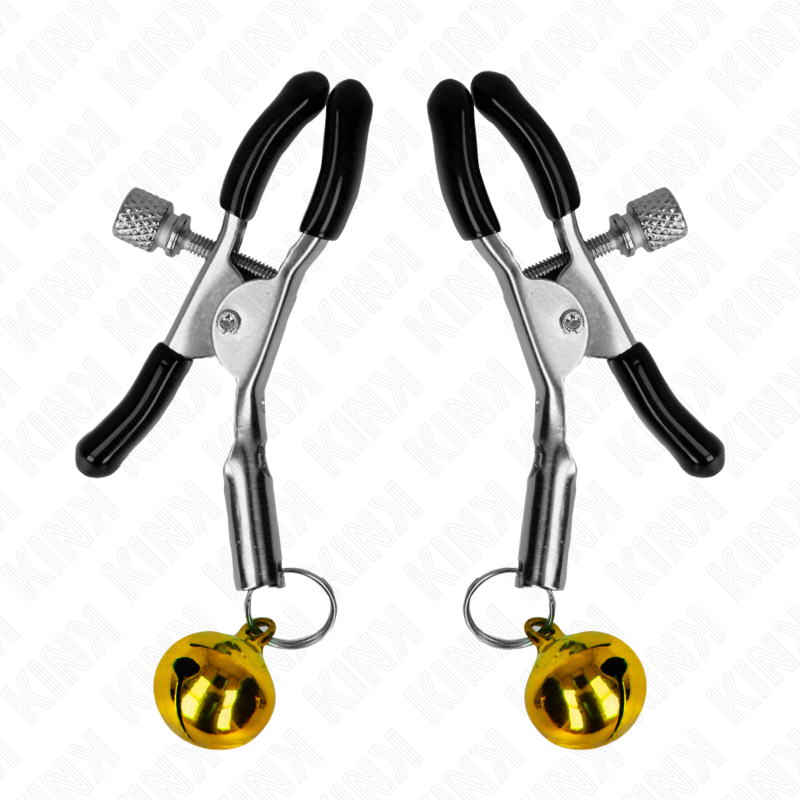 KINK - PINZAS PARA PEZONES CON CAMPANILLA DORADA 6 CM - Imagen 5
