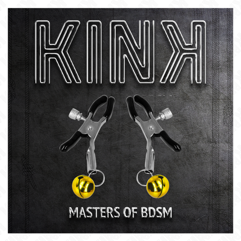 KINK - PINZAS PARA PEZONES CON CAMPANILLA DORADA 6 CM - Imagen 3