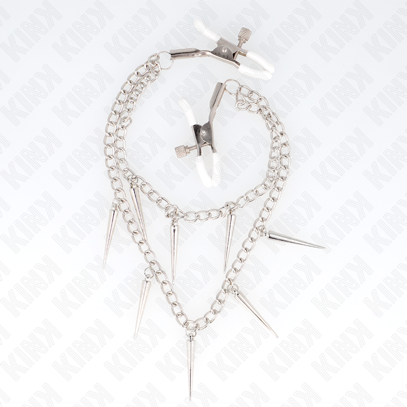 KINK - PINZAS PARA PEZONES CON CADENA DE PÚAS 30 CM - Imagen 2