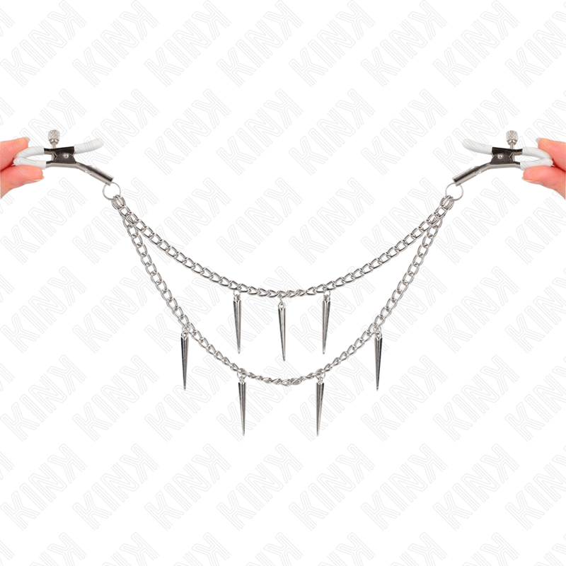 KINK - PINZAS PARA PEZONES CON CADENA DE PÚAS 30 CM - Imagen 4