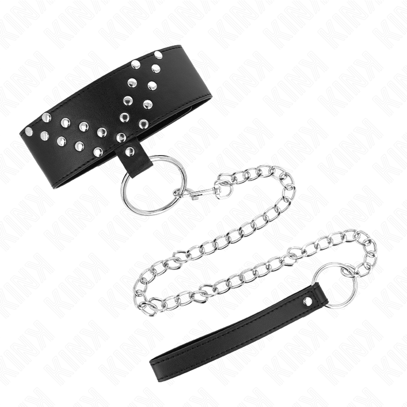 KINK - COLLAR CON CORREA 65 CM CON REMACHE EN V AJUSTABLE 36-43 CM X 5 CM - Imagen 5