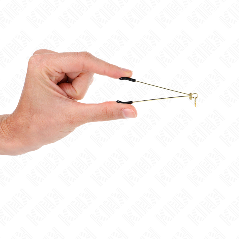 KINK - PINZAS PARA PEZONES FINA DORADO 7 CM - Imagen 3