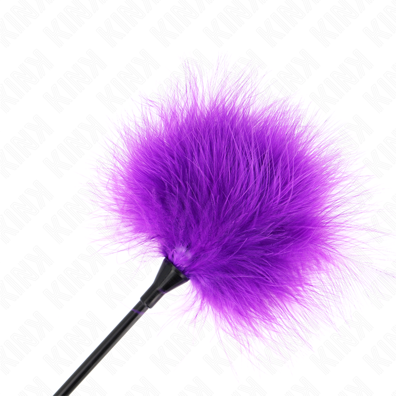 KINK - PLUMAS PARA COSQUILLAS MORADO USADO PARA EL KIT BONDAGE 27 CM - Imagen 5