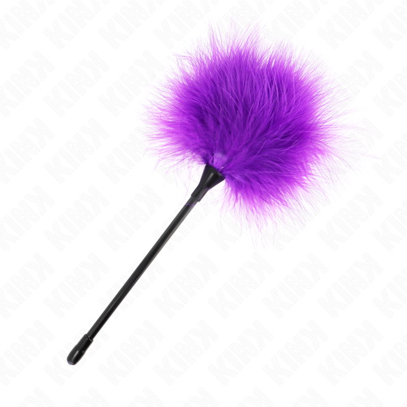 KINK - PLUMAS PARA COSQUILLAS MORADO USADO PARA EL KIT BONDAGE 27 CM - Imagen 4