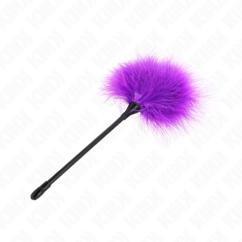 KINK - PLUMAS PARA COSQUILLAS MORADO USADO PARA EL KIT BONDAGE 27 CM - Imagen 2