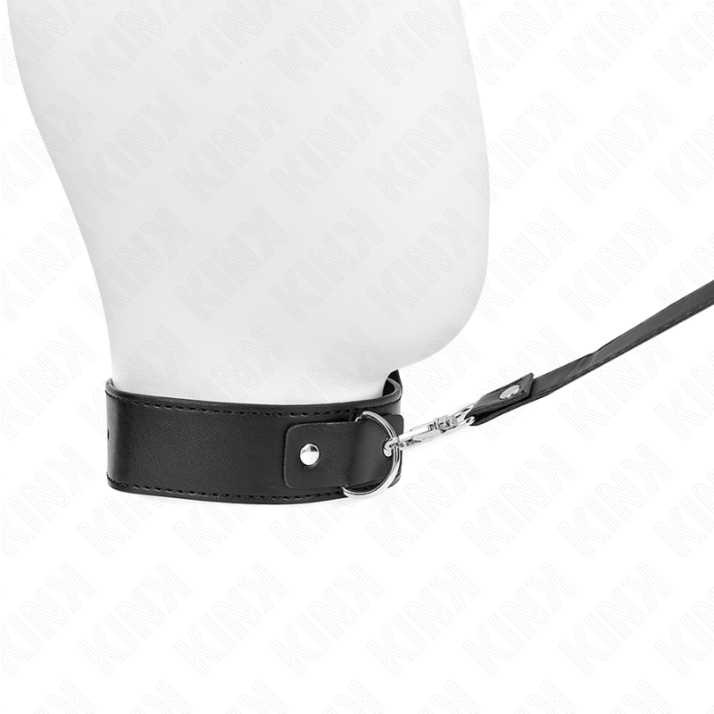 KINK - COLLAR CON CORREA 116 CM FINO NEGRO AJUSTABLE 32-50 CM X 8 CM - Imagen 2
