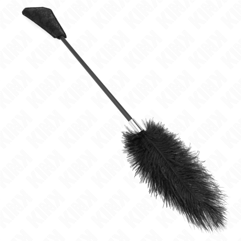 KINK - PLUMAS DE AVESTRUZ PARA COSQUILLAS CON PALETA DE ENCAJE 56 CM - Imagen 3
