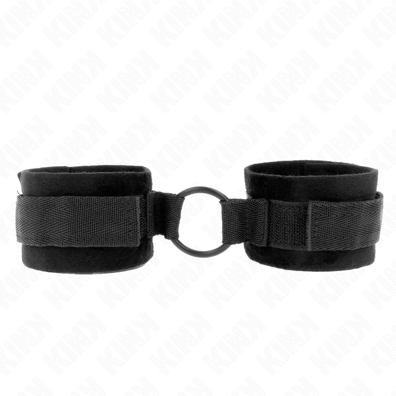 KINK - MUÑEQUERAS 25 CM PARA PRINCIPIANTES CON ANILLA 4 CM NEGRO AJUSTABLE 15-25 CM - Imagen 2