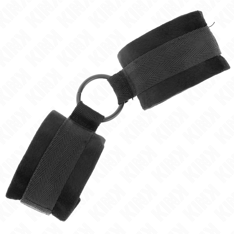 KINK - MUÑEQUERAS 25 CM PARA PRINCIPIANTES CON ANILLA 4 CM NEGRO AJUSTABLE 15-25 CM - Imagen 3