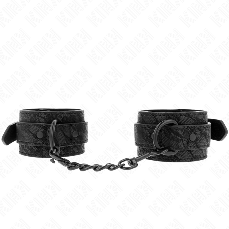 KINK - MUÑEQUERAS DE ENCAJE AJUSTABLE NEGRO 19-26 CM - Imagen 2