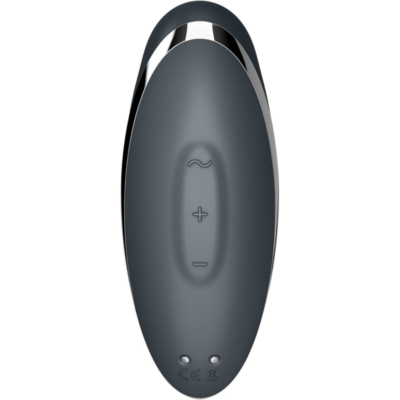 SATISFYER - TAP & CLIMAX 2 VIBRADOR & ESTIMULADOR GRIS - Imagen 5