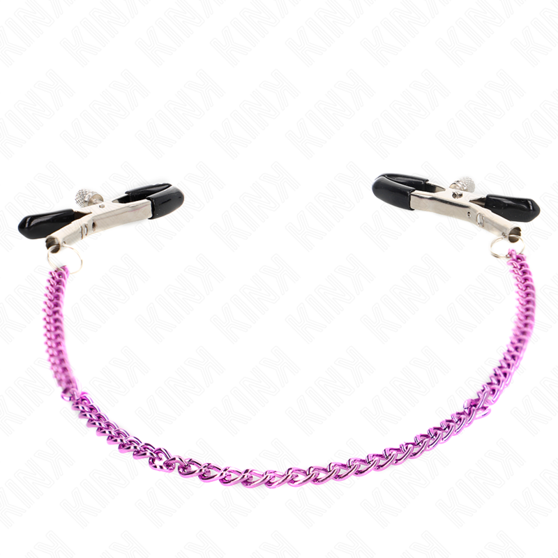 KINK - PINZAS PARA PEZONES CON CADENA VIOLETA 30 CM - Imagen 3