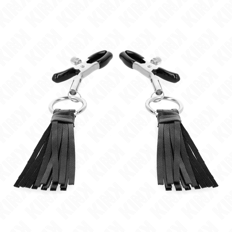 KINK - PINZAS PARA PEZONES CON BORLAS DE POLIPIEL 6 CM - Imagen 2