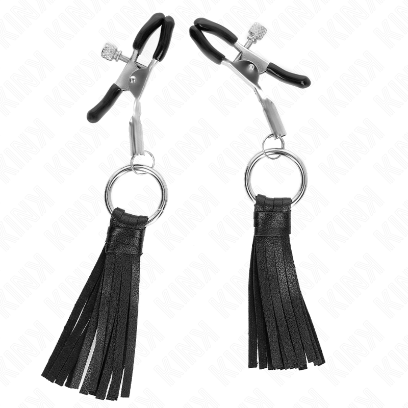 KINK - PINZAS PARA PEZONES CON BORLAS DE POLIPIEL 6 CM - Imagen 3