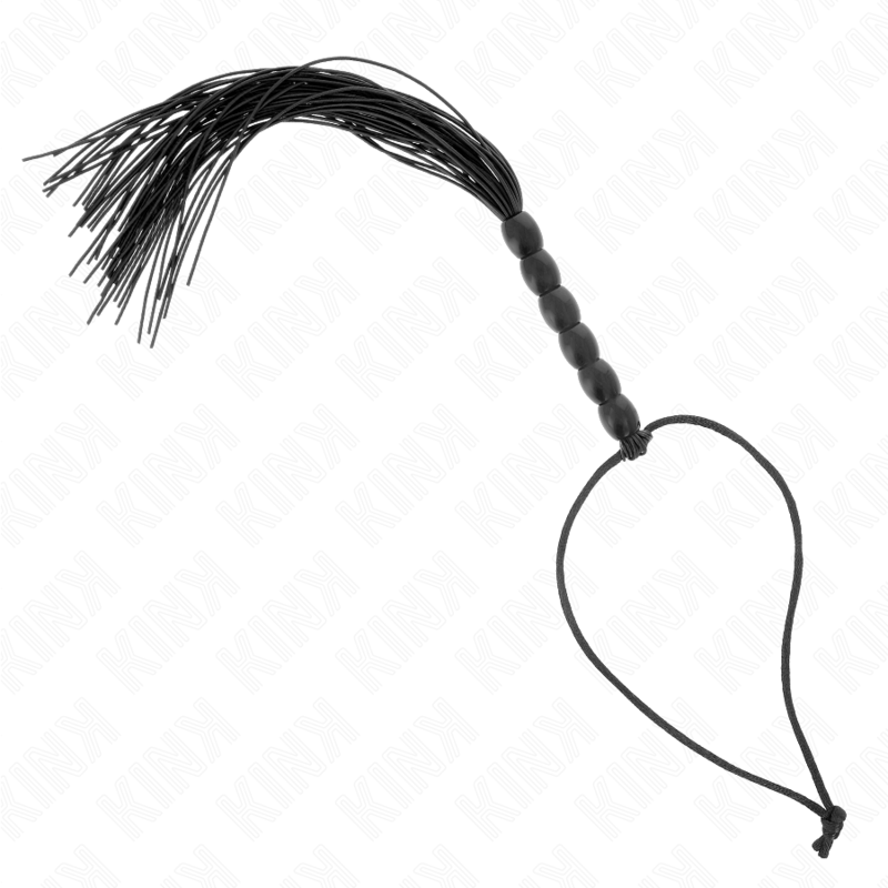 KINK - MINI LÁTIGO DE SILICONA CON AGARRE 6 BOLAS NEGRO 26 CM - Imagen 2