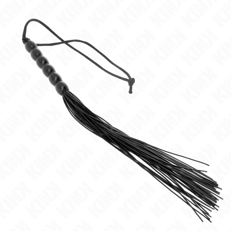 KINK - MINI LÁTIGO DE SILICONA CON AGARRE 6 BOLAS NEGRO 26 CM - Imagen 3