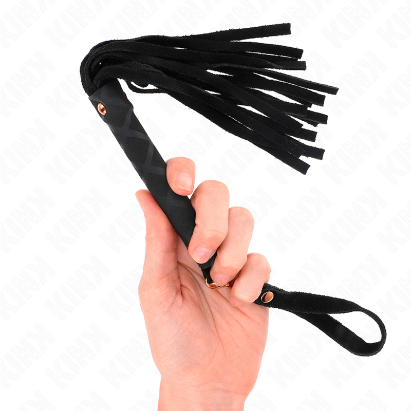 KINK - LÁTIGO MINI PIEL DE ANTE NEGRO 30 CM - Imagen 4