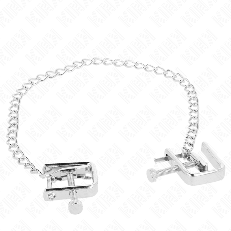 KINK - PINZAS PARA PEZONES COMPRESORA TORNILLO DE BANCO CON CADENA 30 CM - Imagen 3