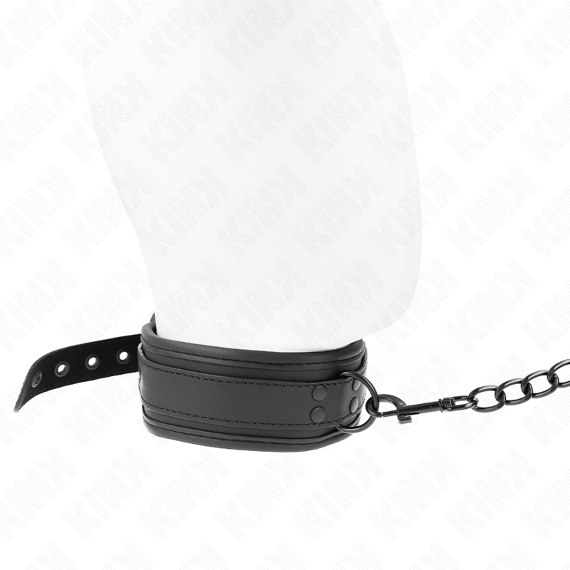 KINK - COLLAR CON CORREA 78 CM BONDAGE DE NEOPRENO MODELO 1 AJUSTABLE 37.5 X 49.5 CM - Imagen 3