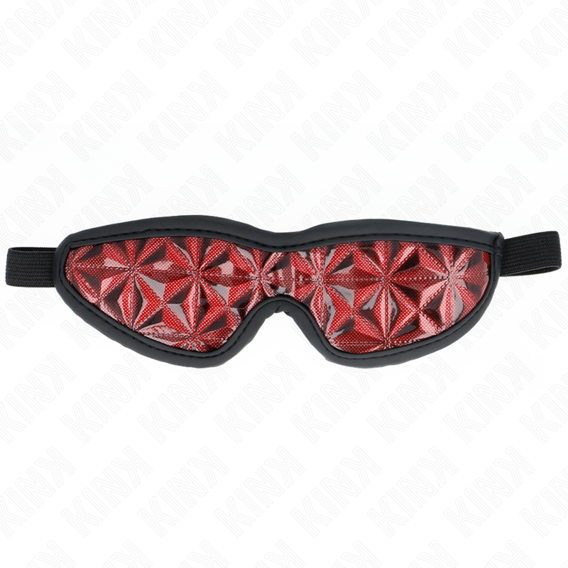 KINK - VENDA CON PATRÓN DE DIAMANTES ROJO 20.5 x 6 CM - Imagen 3