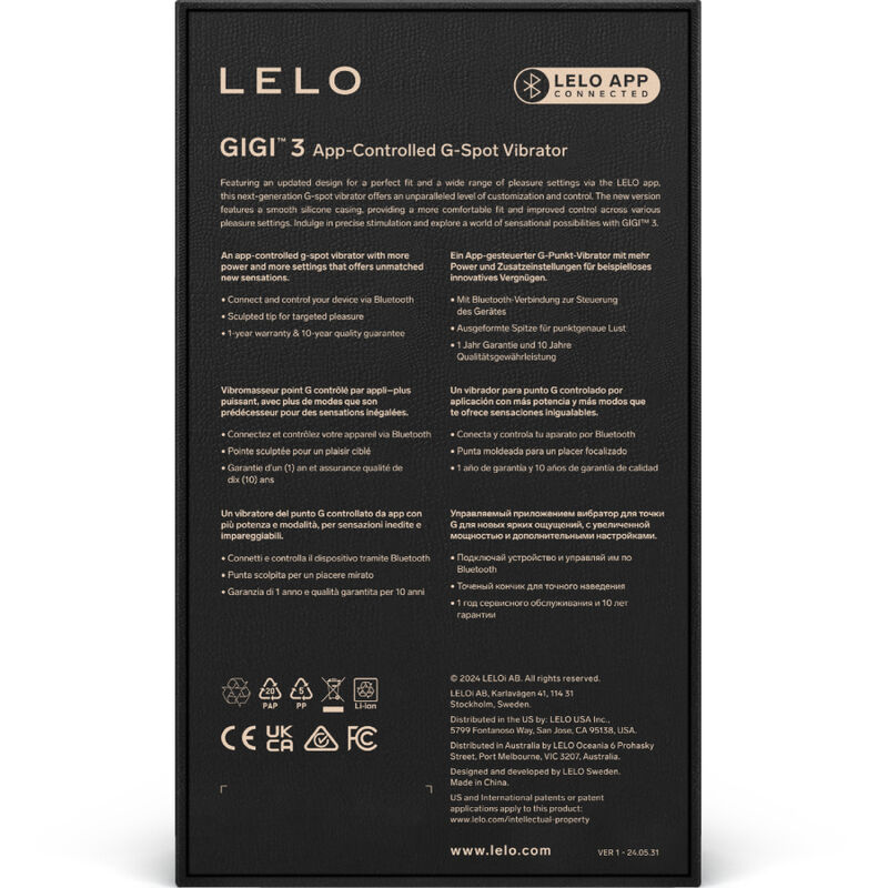 LELO - GIGI™ 3 VIBRADOR PUNTO G AZUL - Imagen 2