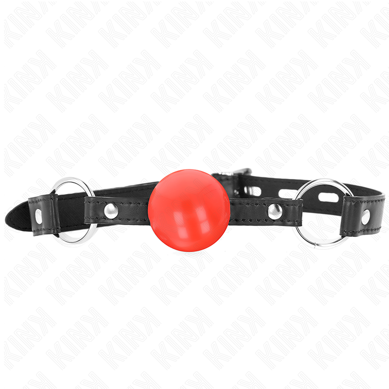 KINK - MORDAZA DE BOLA 4 CM TPE ROJO 60 x 2 CM - Imagen 2