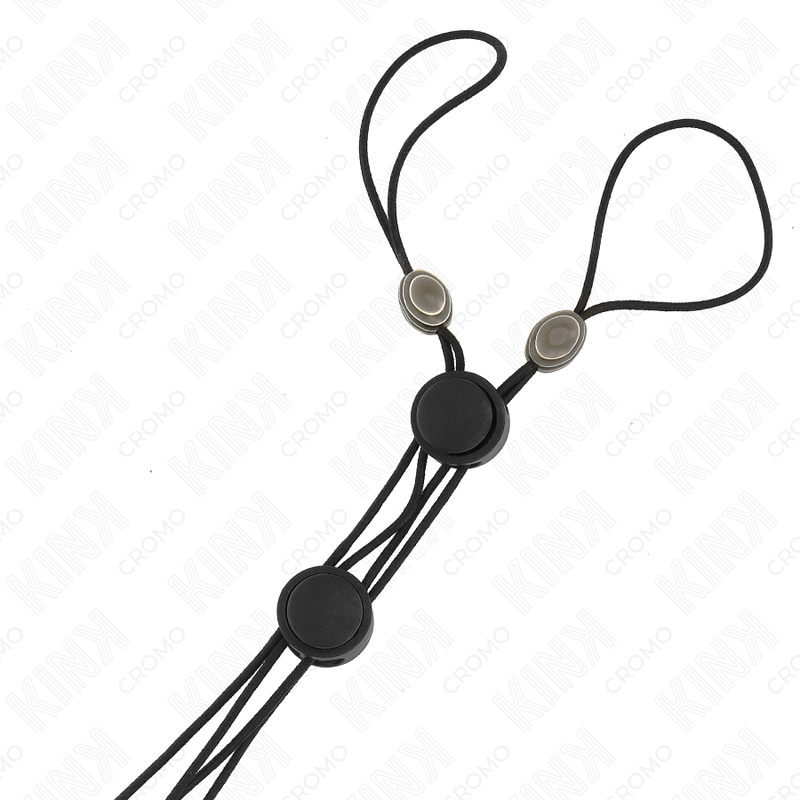 KINK - PINZAS PARA PEZONES DETALLE NEGRO CON ELÁSTICO NEGRO - Imagen 2