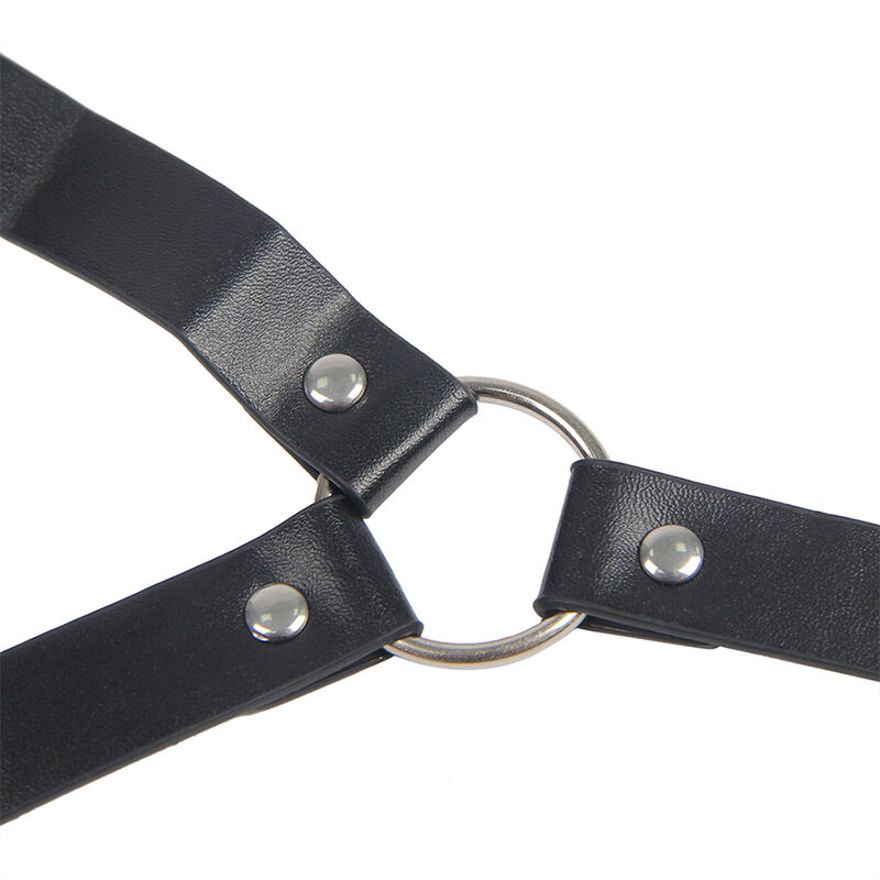 SUBBLIME - 953720 PINZAS PARA EL PECHO CON CORREA DE CUERO BONDAGE NEGRO TALLA ÚNICA - Imagen 9
