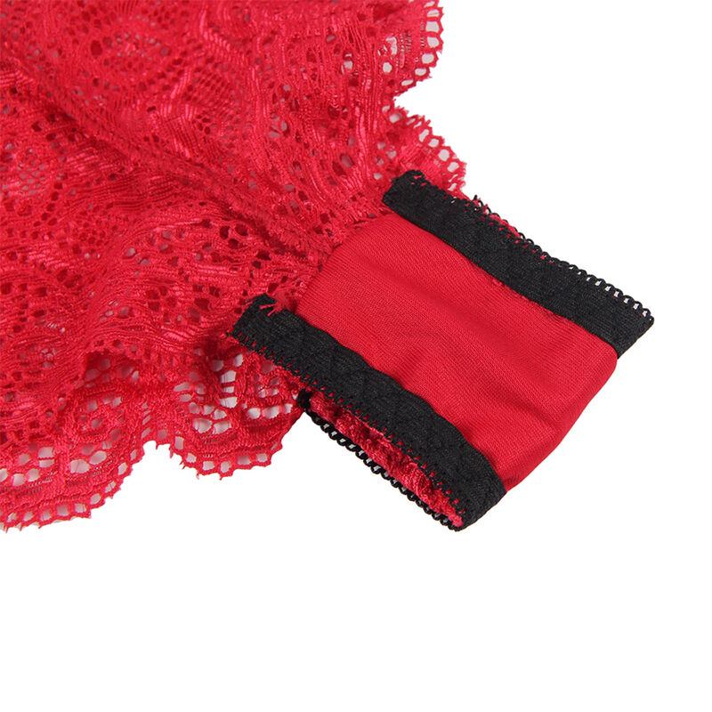 SUBBLIME - 953898 SET 3 PIEZAS ENCAJE Y SATEN ROJO S/M - Imagen 10