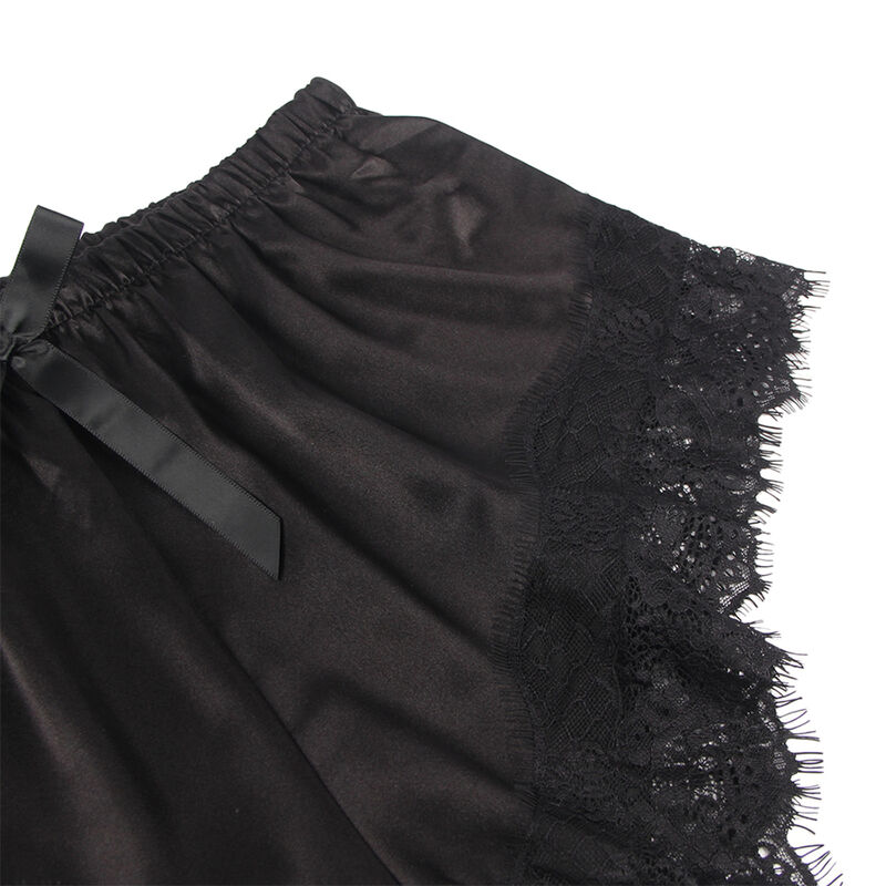 SUBBLIME - 953942 PIJAMA SEXY SATEN Y ENCAJE NEGRO L/XL - Imagen 5
