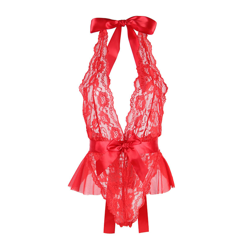 SUBBLIME - 953973 BODY SEXY CON VOLANTES + CINTURÓN ROJO S/M - Imagen 9