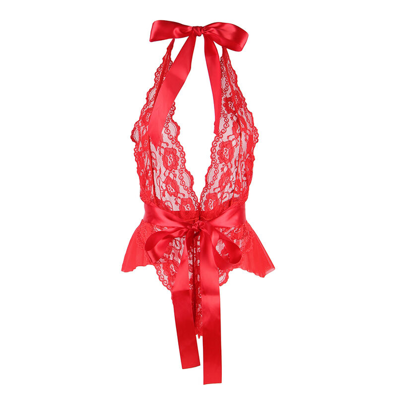 SUBBLIME - 953980 BODY SEXY CON VOLANTES + CINTURÓN ROJO L/XL - Imagen 13